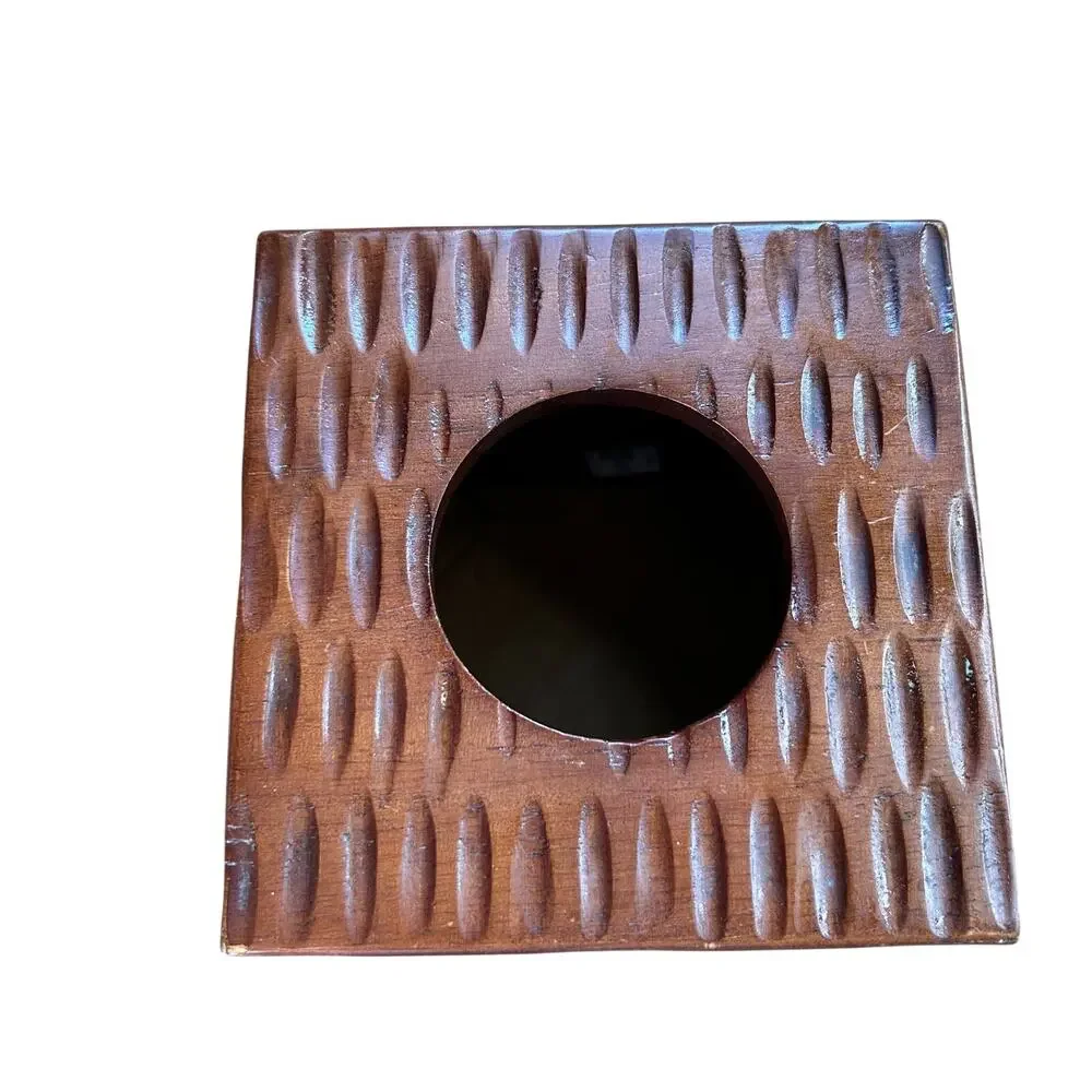 African Queen carved Solid Wood Tissue Box Linens-n-things